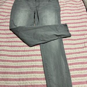 Old Navy The Rockstar Mid Rise Skinny Gray Denim Womens Jeans-size 14 regular